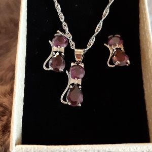 Necklace and earrings